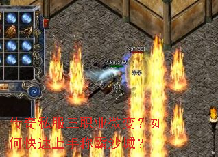 传奇私服三职业微变?如何快速上手称霸沙城? 传奇私服三职业微变?如何快速上手称霸沙城?